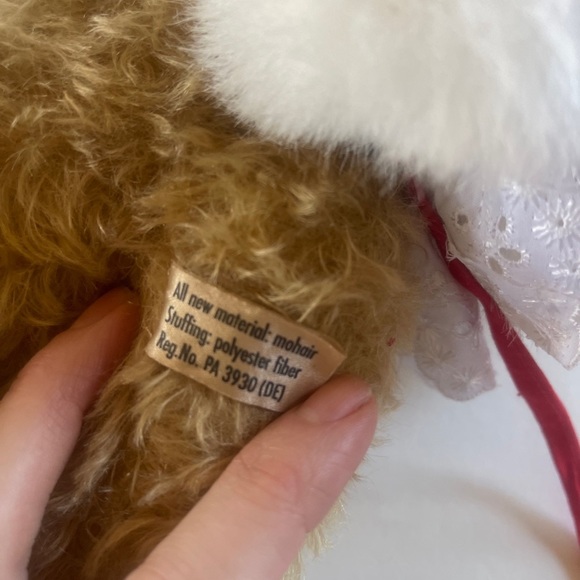 RARE!! Hermann spielwaren bear  Mohair Jointed Limited Edition Christmas 1981 - Picture 6 of 13